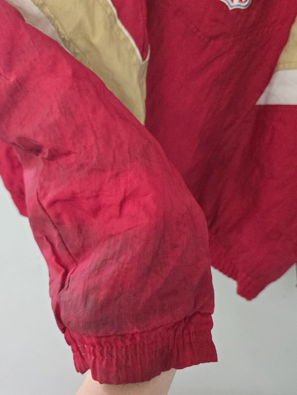 San Francisco 49ers Vintage 90s Starter Zip Up Jacket Hooded XL NFL Pro Line *re - Picture 12 of 16